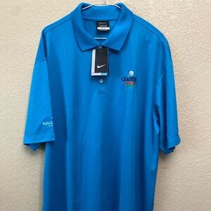 Nike Men's Vibrant Blue Polo Shirt